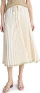 Vince Tiered Pleated Midi Skirt
