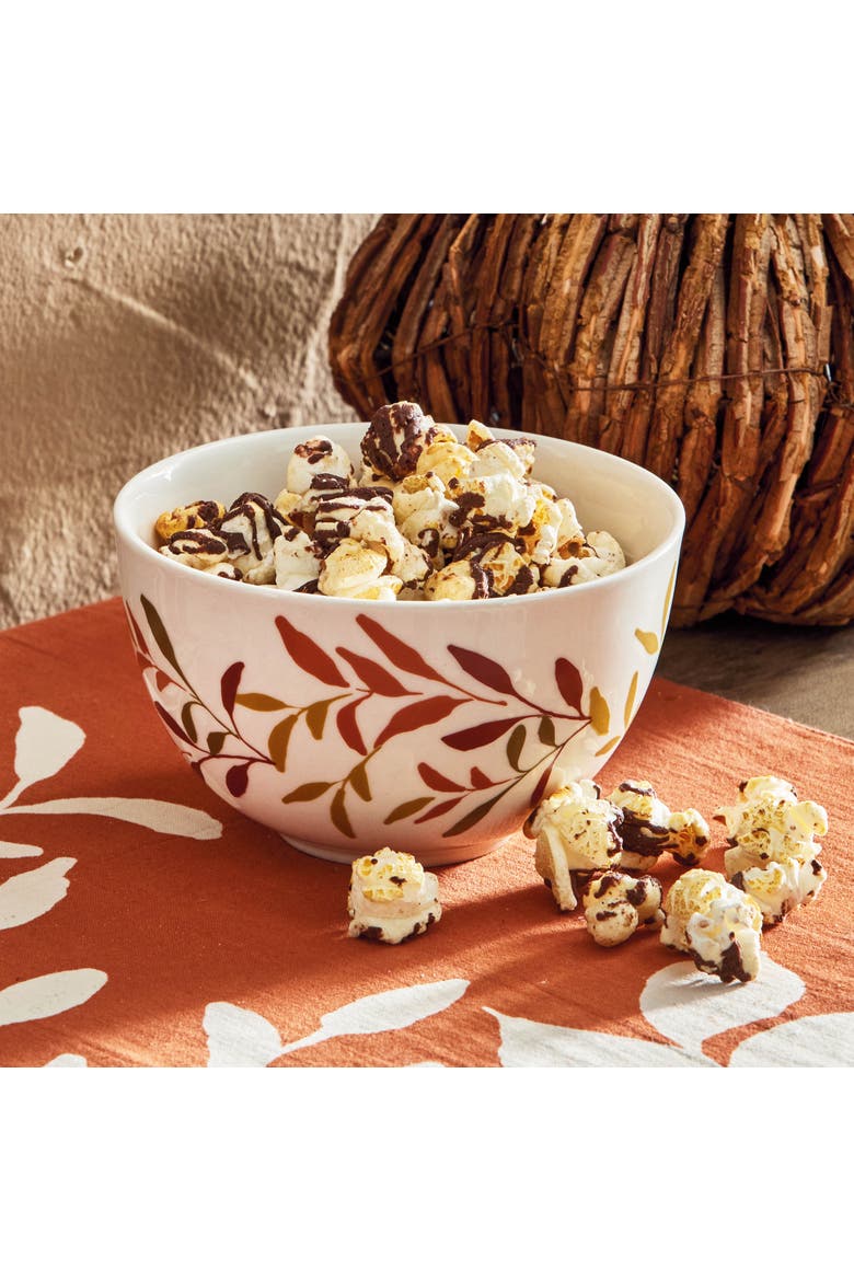 Autumn Botanical Snack Bowl Dishwasher Safe for Everyday Use, Alternate, color, Beige