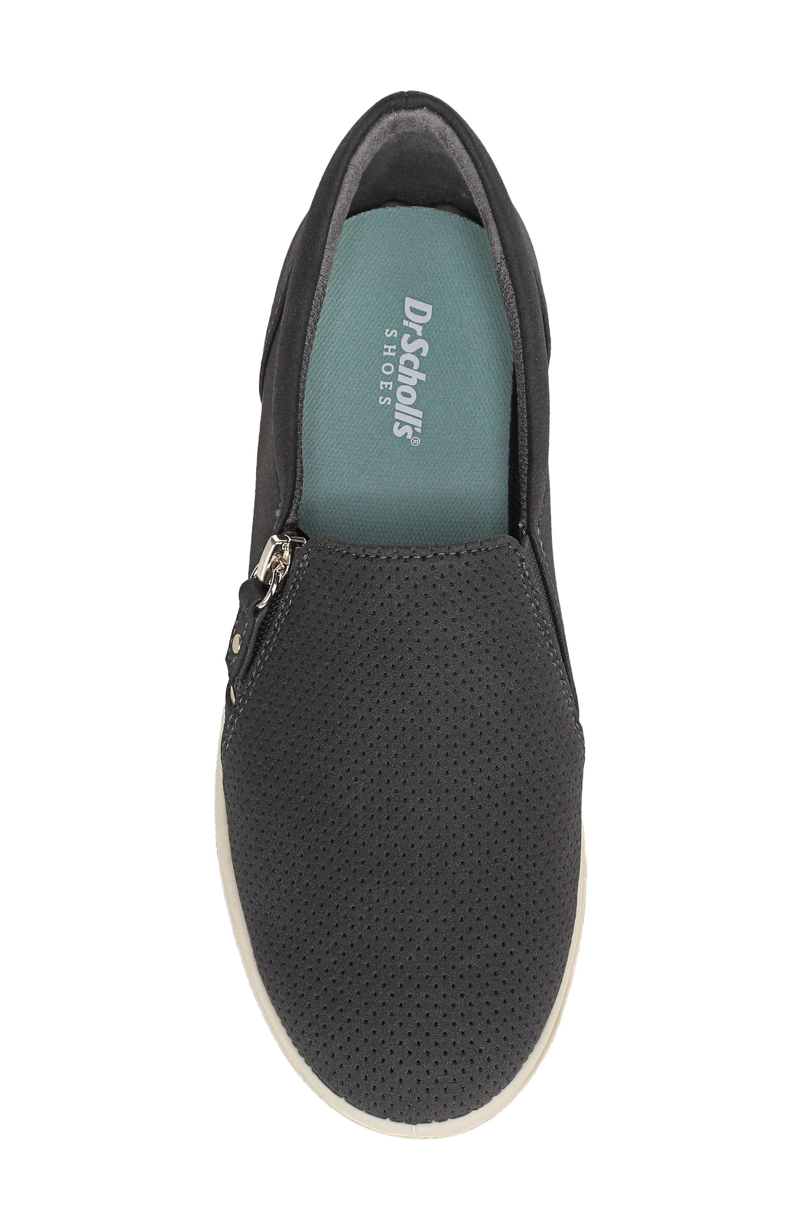 Madison Cloud Zip Sneaker, Alternate, color, GREYSTONE FAUX LEATHER