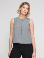 Finery London Maggie Cotton Gingham Sleeveless Top