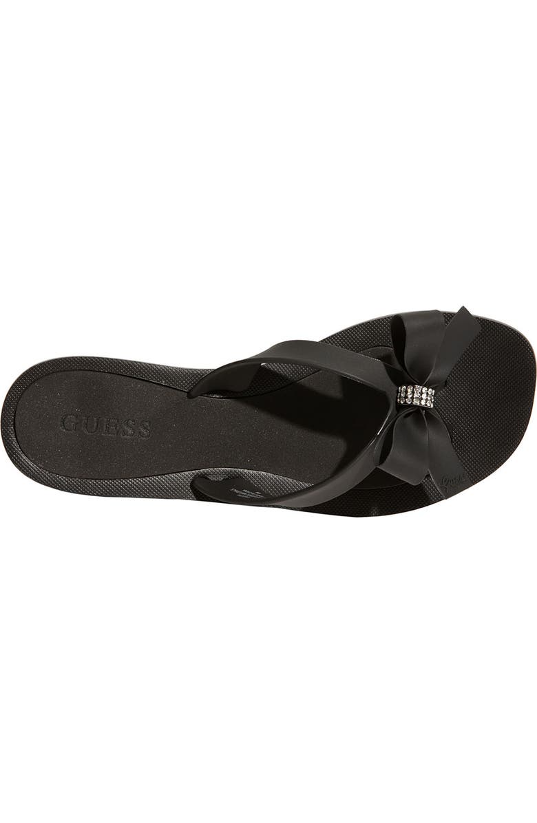 GUESS 'Tutu' Flip Flop, Alternate, color, Black