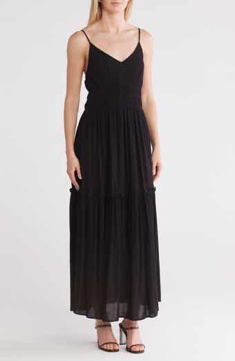 BY DESIGN Alita Crinkled Gauze Maxi Dress