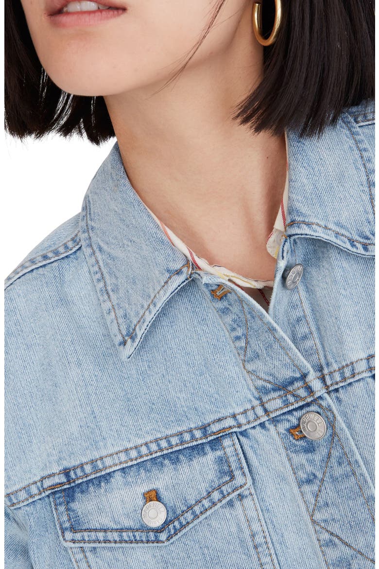 The Boxy Crop Jean Jacket, Alternate, color, FITZGERALD WASH