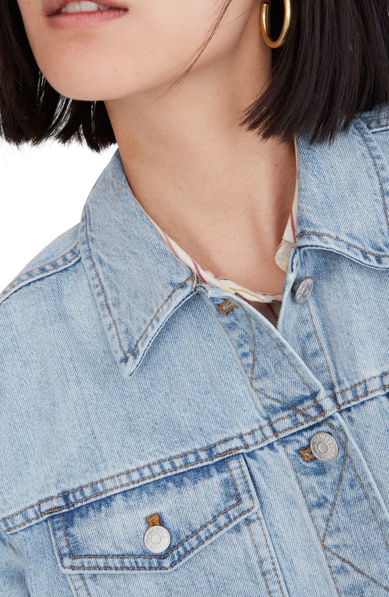 Madewell The Boxy Crop Jean Jacket, Alternate, color,