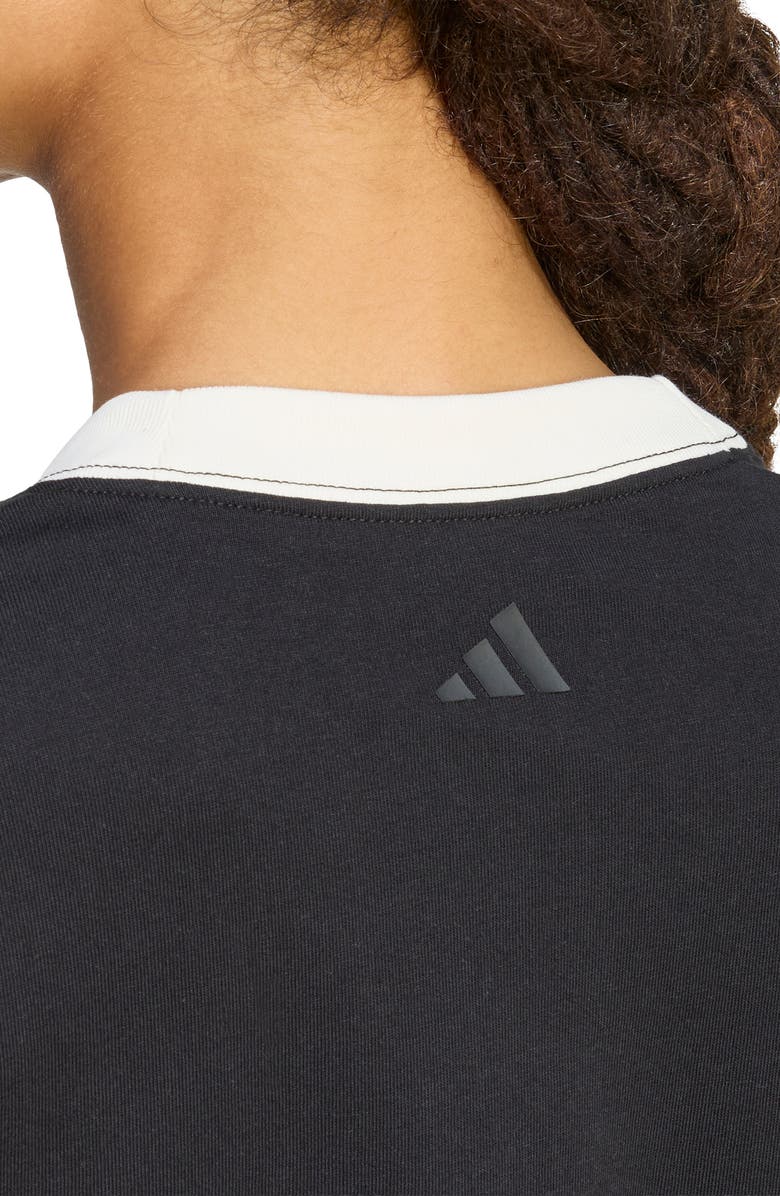adidas Embroidered Logo Crewneck T-Shirt, Alternate, color, 