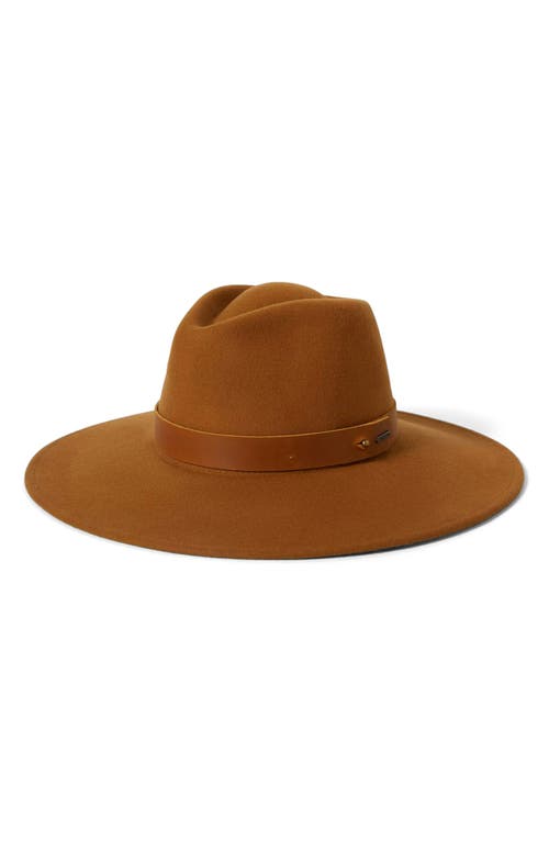Brixton Eleanor Packable Wool Felt Hat In Brown