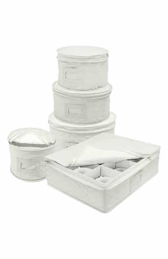 SORBUS Dinnerware Storage 5-Piece Set - Beige