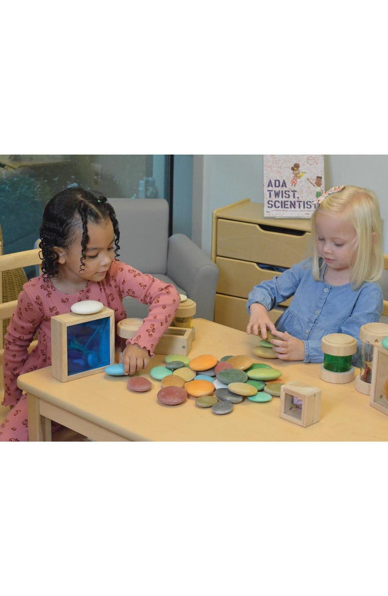 Kaplan Early Learning Company Natural Sorting Stones - Nature Collection - 36 Pieces, Alternate, color, Multicolored