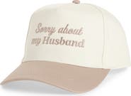 David & Young Sorry About My Husband Cotton Baseball Cap