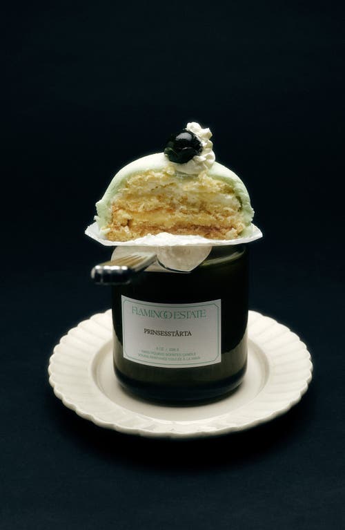 Flamingo Estate Prinsesstarta Candle In Green