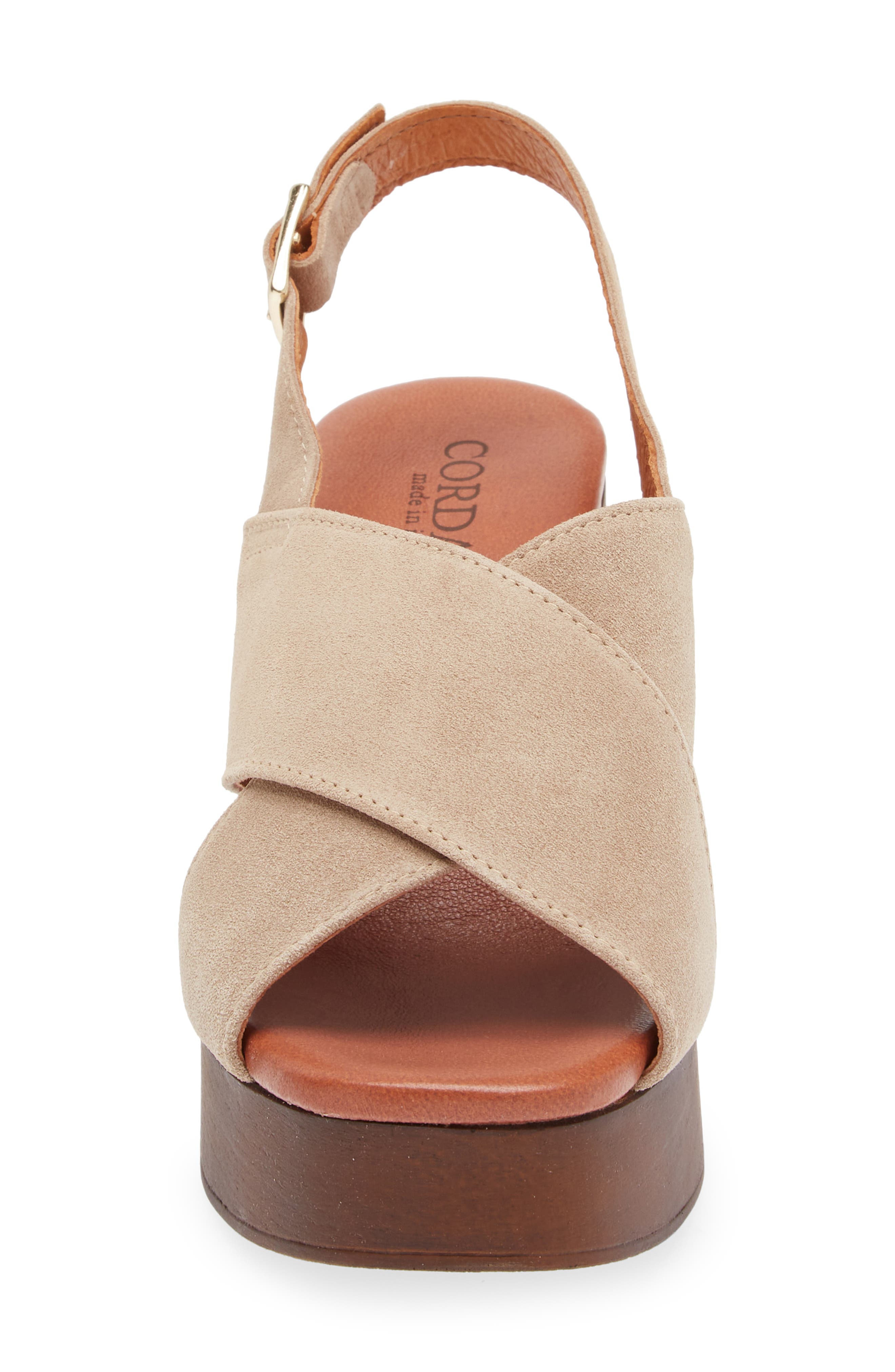 Cordani Wendy Slingback Platform Sandal, Alternate, color, Crosta Pelle Corda