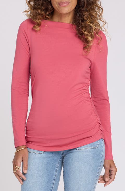 Bateau Neck Knit Top