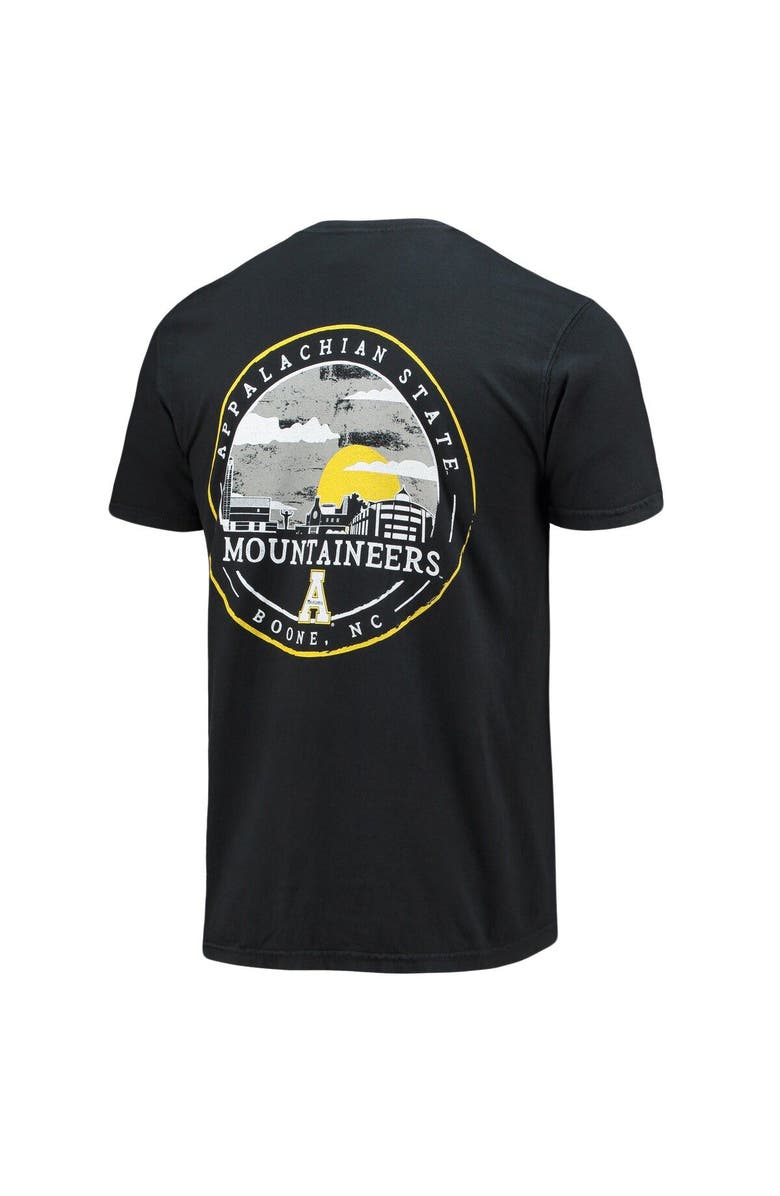 IMAGE ONE Men's Black Appalachian State Mountaineers Circle Campus Scene T-Shirt, Alternate, color, 