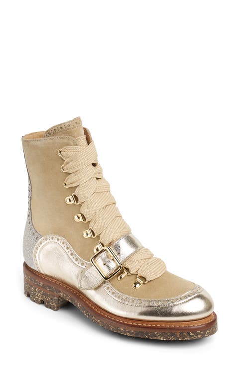 Miss Clementine Lace-Up Bootie (Women)