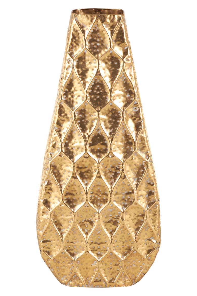 Metal Vase, Alternate, color, GOLD