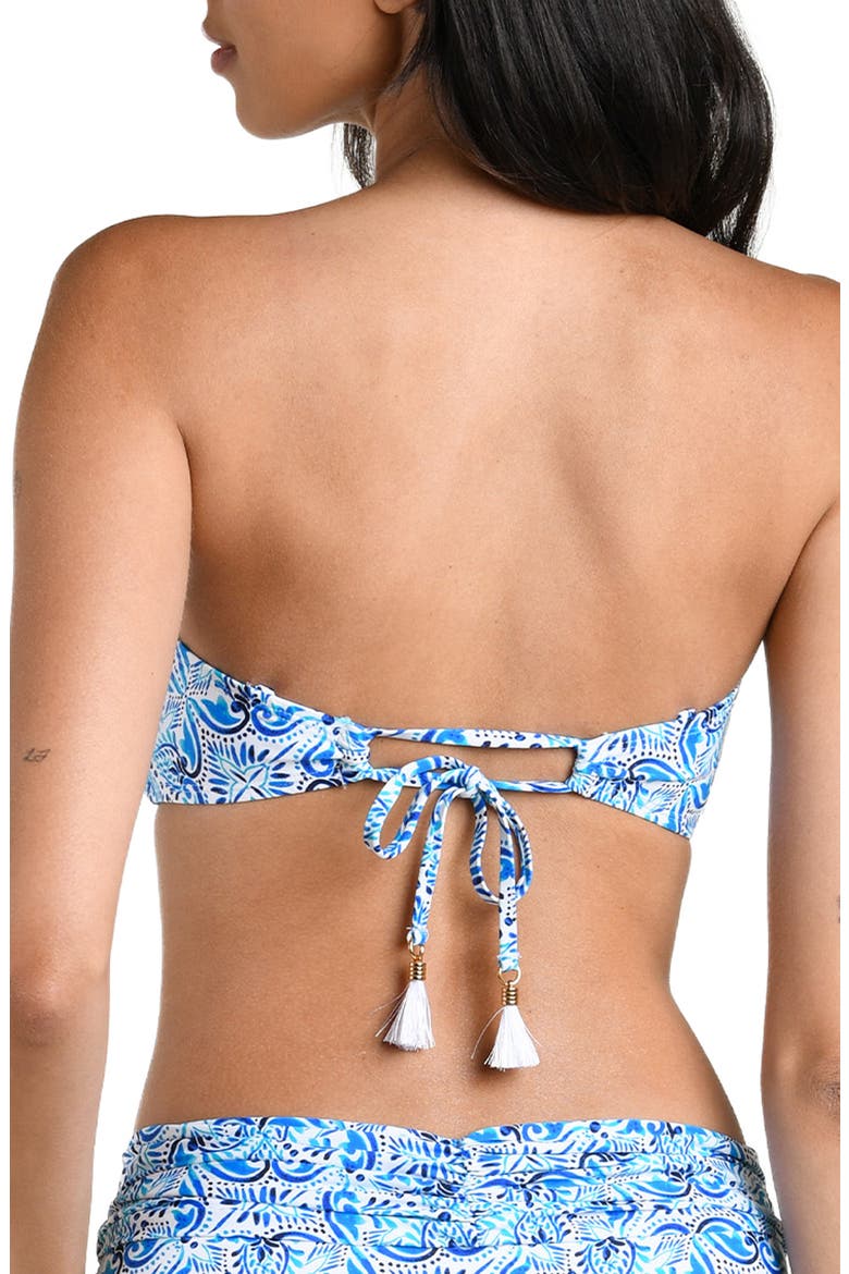 Costa Azul Bandeau Bikini Top, Alternate, color, BLUE