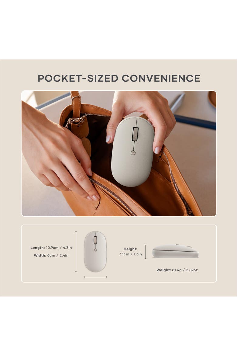 OntheGo Bluetooth Mouse, Alternate, color, Sand