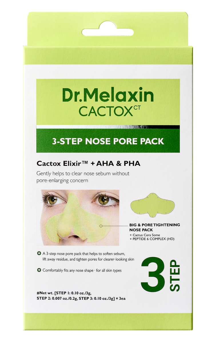 DR MELAXIN Cactox CT 3-Step Nose Pore Pack, Main, color, 