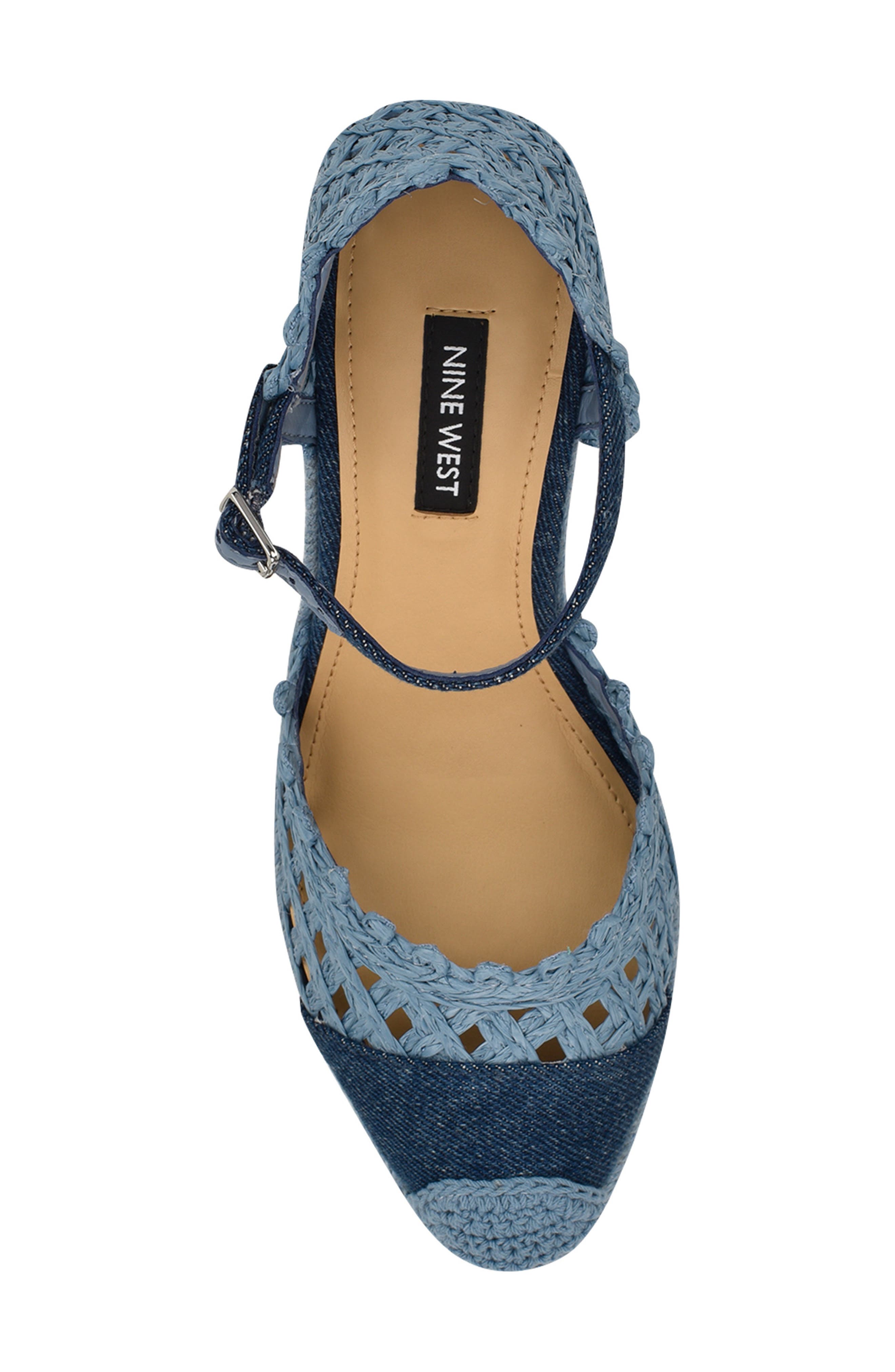 Nine West Mckinly Ankle Strap Wedge Sandal, Alternate, color, 