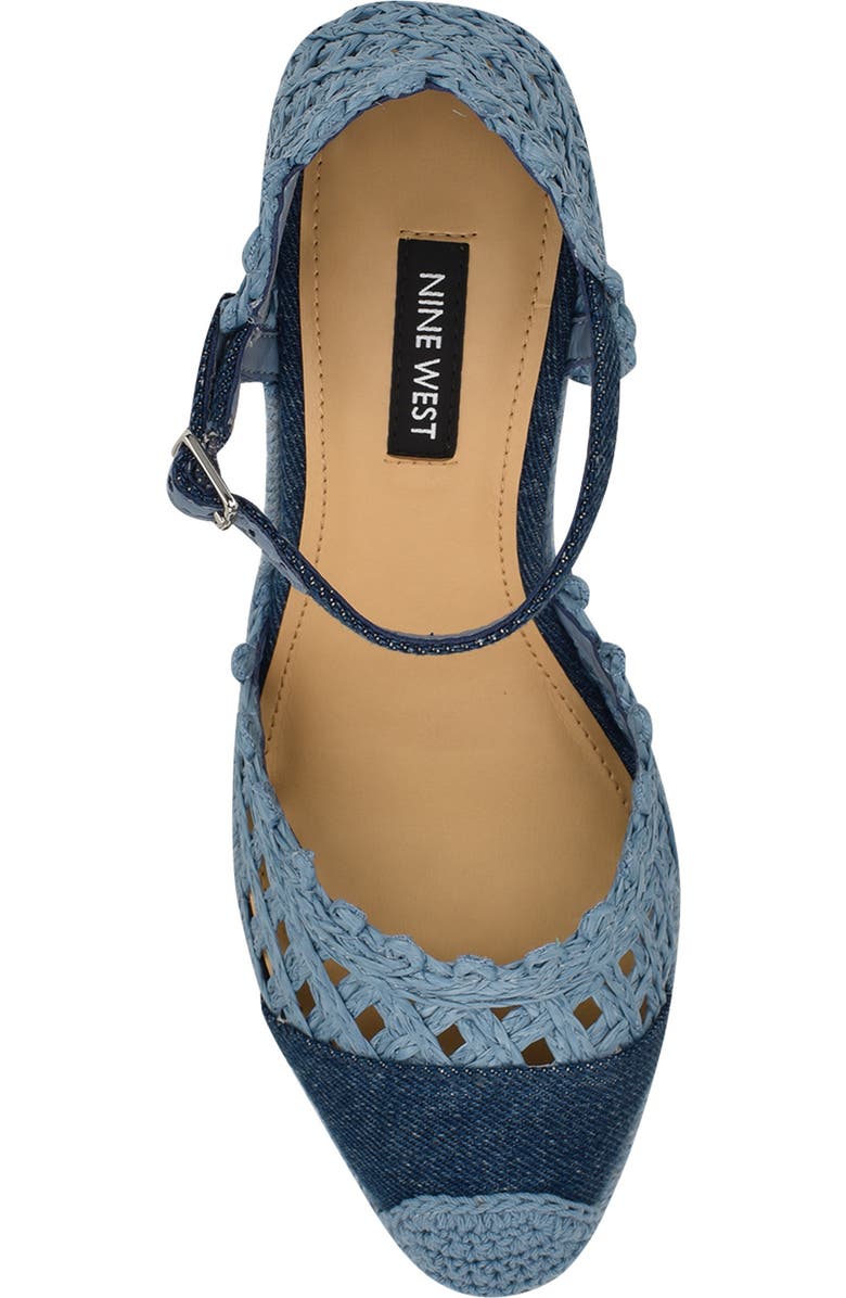 Nine West Mckinly Ankle Strap Wedge Sandal, Alternate, color,