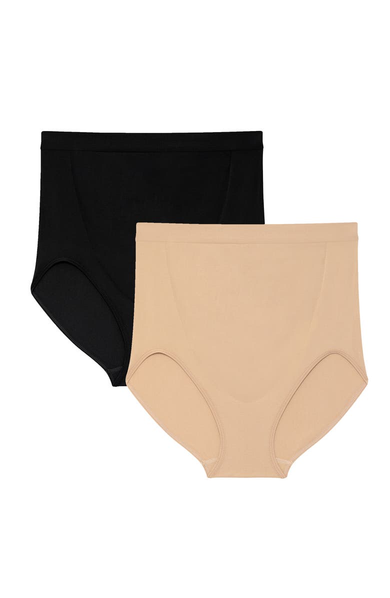 MOTHERHOOD MATERNITY Motherhood Women's Maternity Seamless Over-the-Bump Panty, 2-Pack, Main, color,