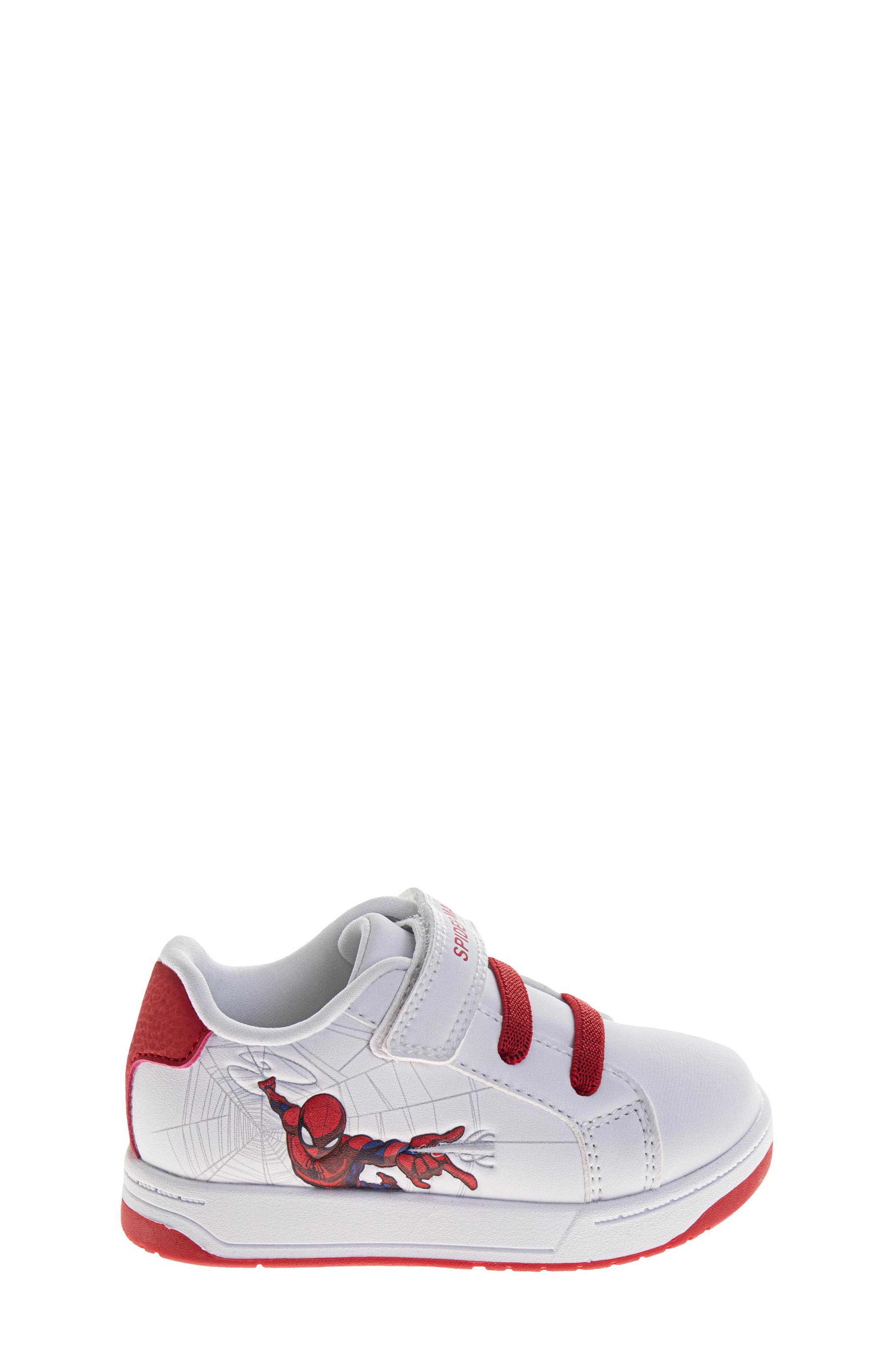 Kids' Marvel Web-Slinger Spider-Man Sneaker, Alternate, color, WHITE RED