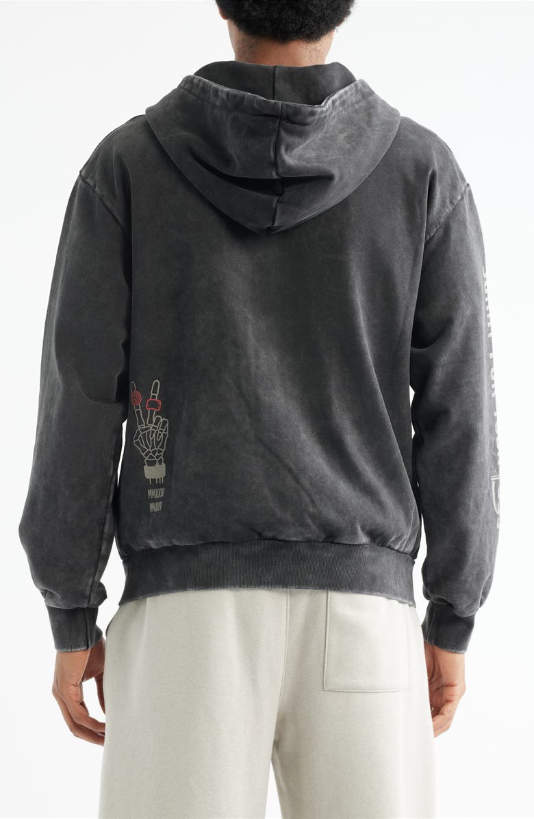 OVERTIME City Reapers Scythe Zip Hoodie, Alternate, color, Black