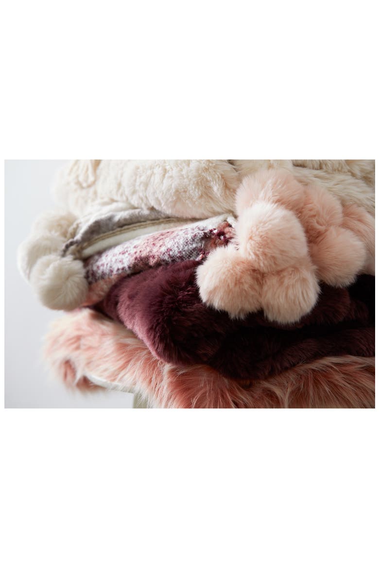 Faux Fur Throw, Alternate, color, GREY GRIFFIN