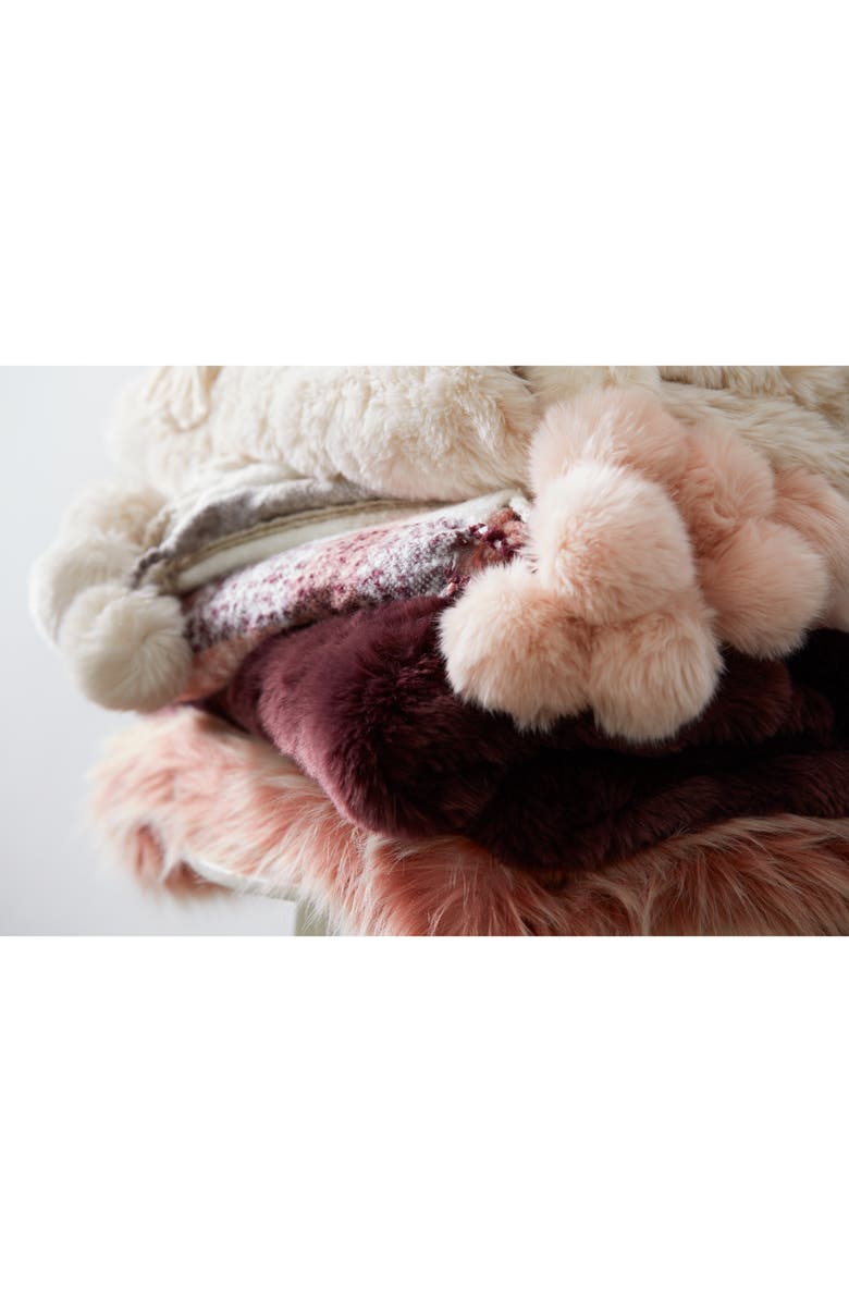 NORDSTROM AT HOME Faux Fur Throw, Alternate, color,