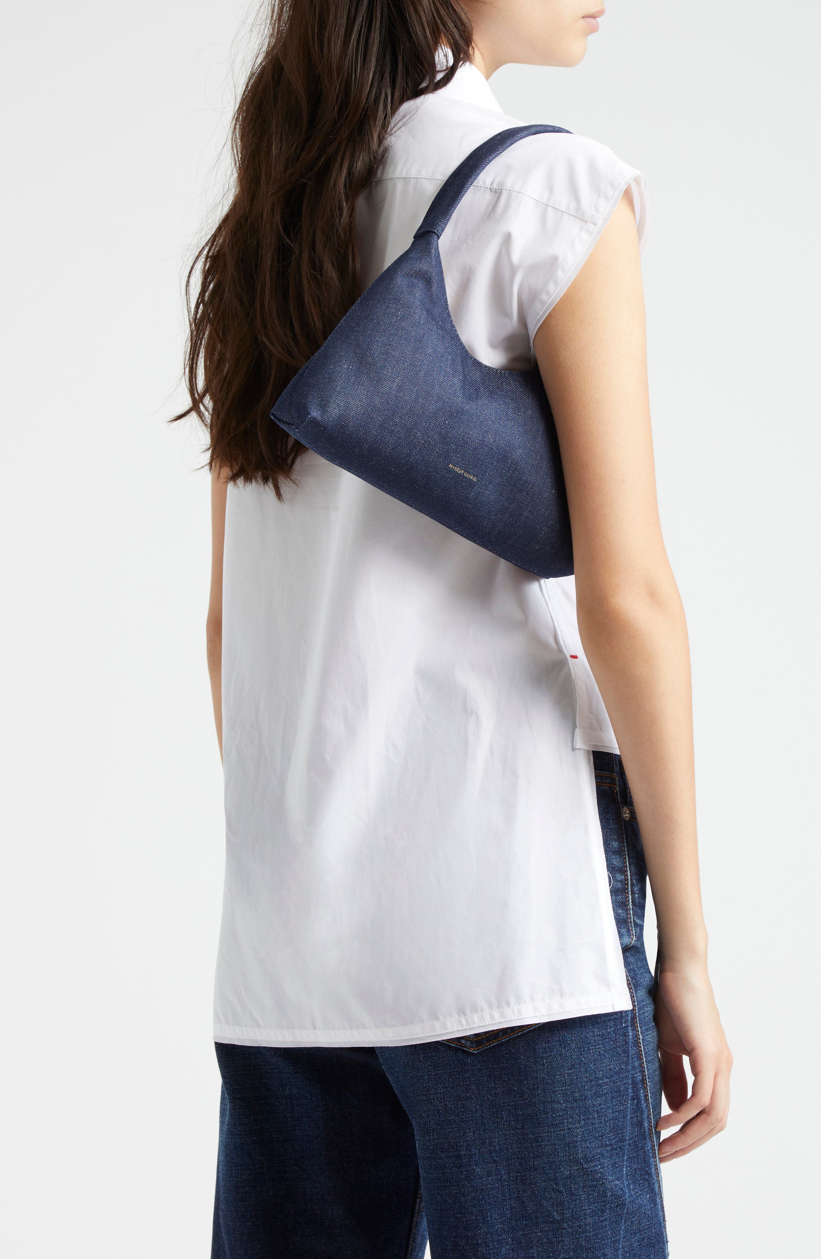 Mini Candy Denim Hobo Bag, Alternate, color, DARK BLUE