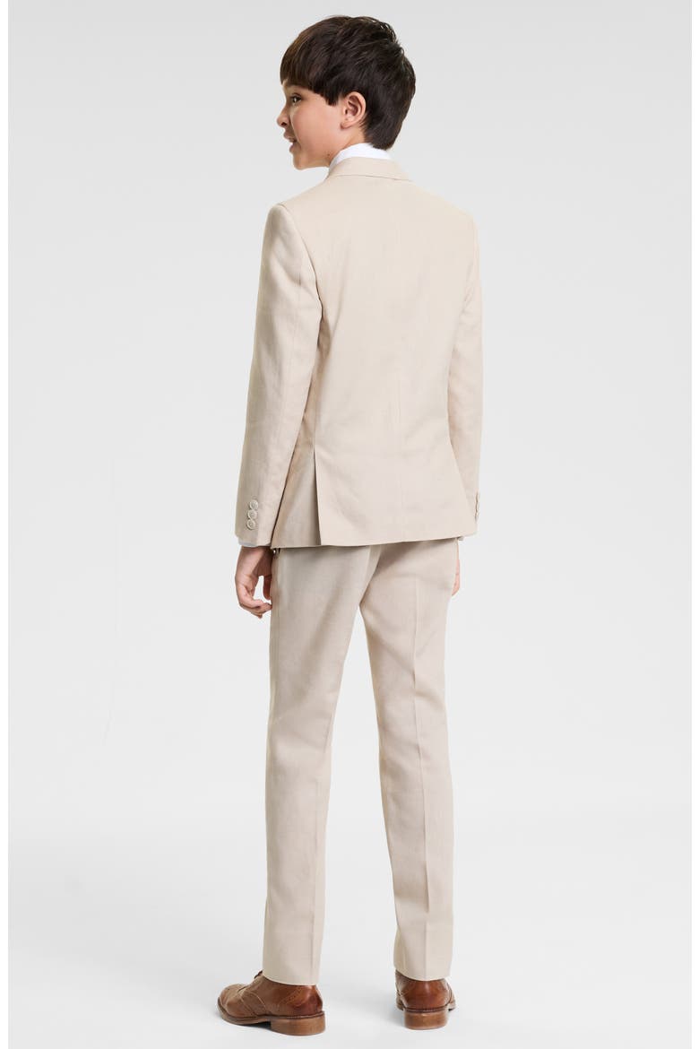 Kids' Linen Blend Suit Jacket, Alternate, color, BEIGE