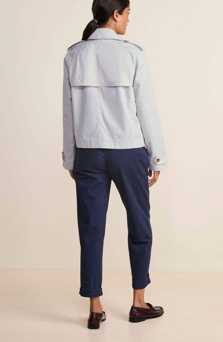 vineyard vines Crop Trench Coat, Alternate, color, Stone