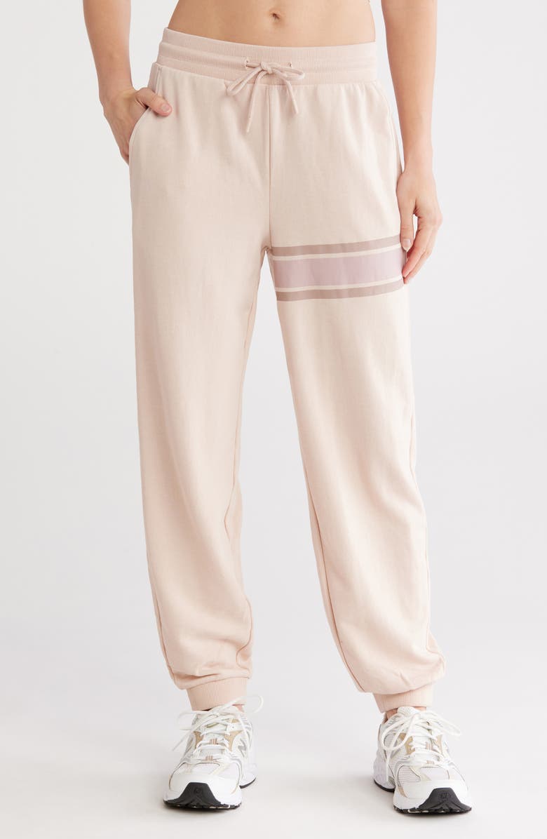YOGALICIOUS Terry Joggers, Main, color, Mist Sand