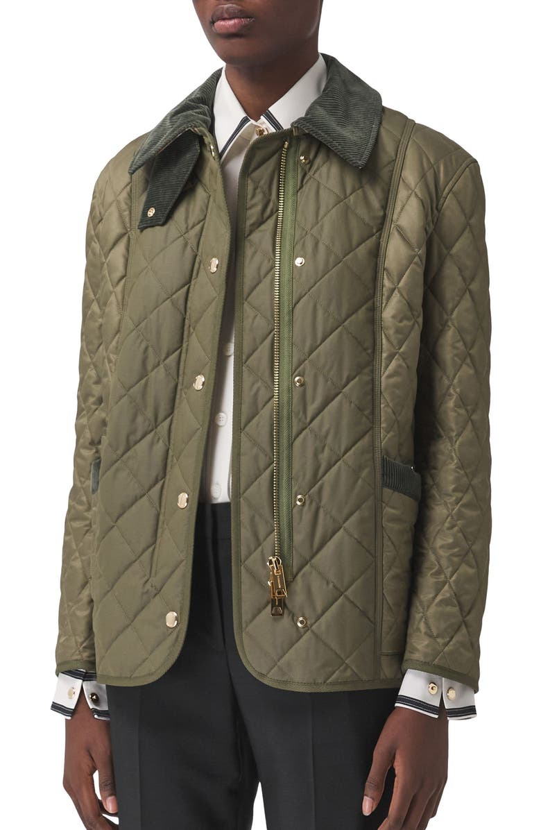 Burberry Wark Diamond Quilted Jacket, Main, color, 