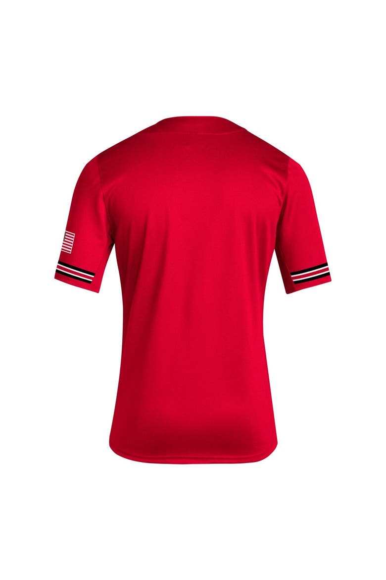 Men's adidas Red NC State Wolfpack Reverse Retro Replica Baseball Jersey, Alternate, color, Red