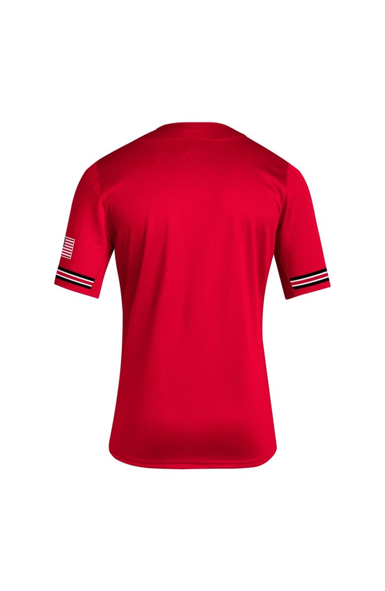 adidas Men's adidas Red NC State Wolfpack Reverse Retro Replica Baseball Jersey, Alternate, color, Red