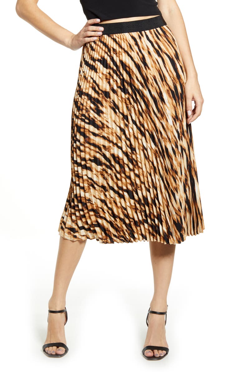 Leith Pleated Midi Skirt, Main, color, 