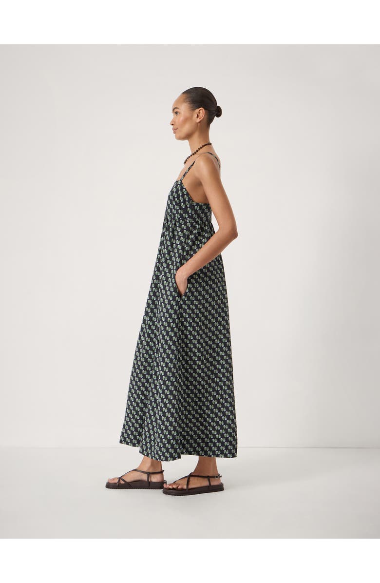 Hush Nami Crinkle Gathered Maxi Dress, Alternate, color, Floral Blue
