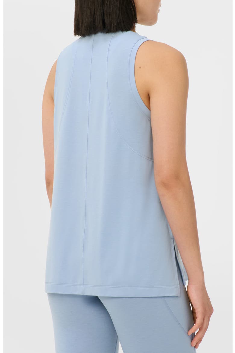 Soft Flow Studio Longline Tank, Alternate, color, LAGUNA BLUE