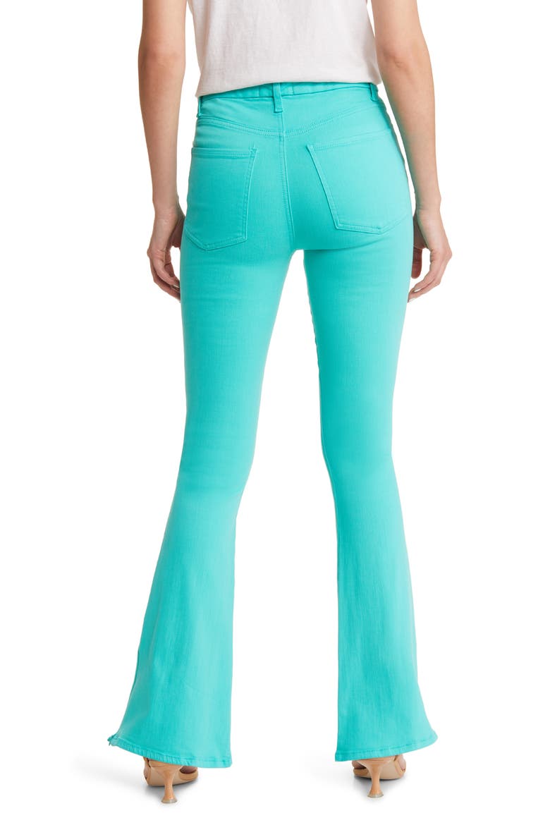 Ultra High Waist Skinny Bootcut Jeans, Alternate, color, ATLANTIS