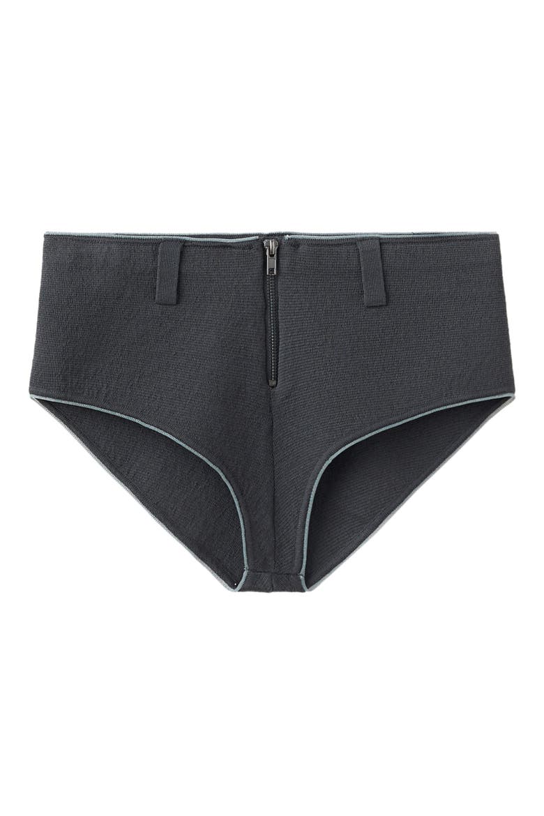 Contrasted Trim Knit Shorts, Main, color, DARK BLUE