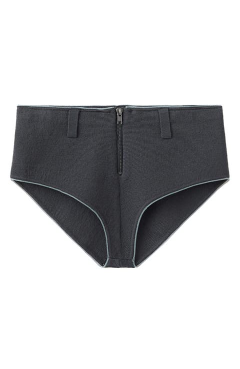 Contrasted Trim Knit Shorts