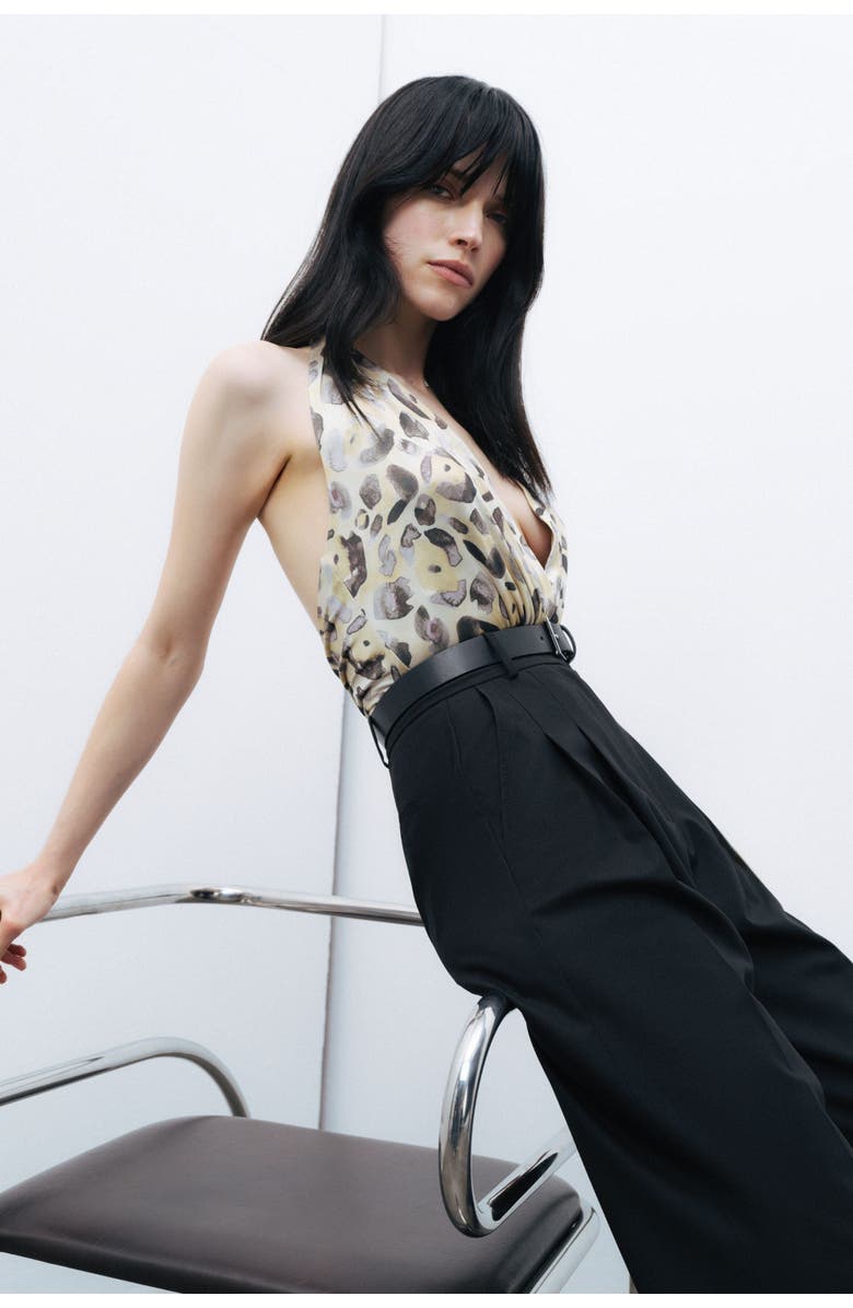 Nocturne Halter Neck Bodysuit, Alternate, color, 