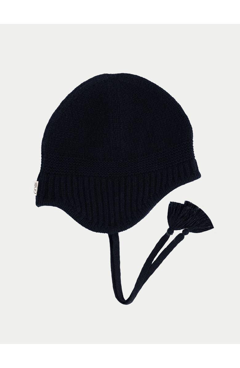 Gobi Cashmere Ultimate Warmth Knit Tie Hat, Main, color, Black