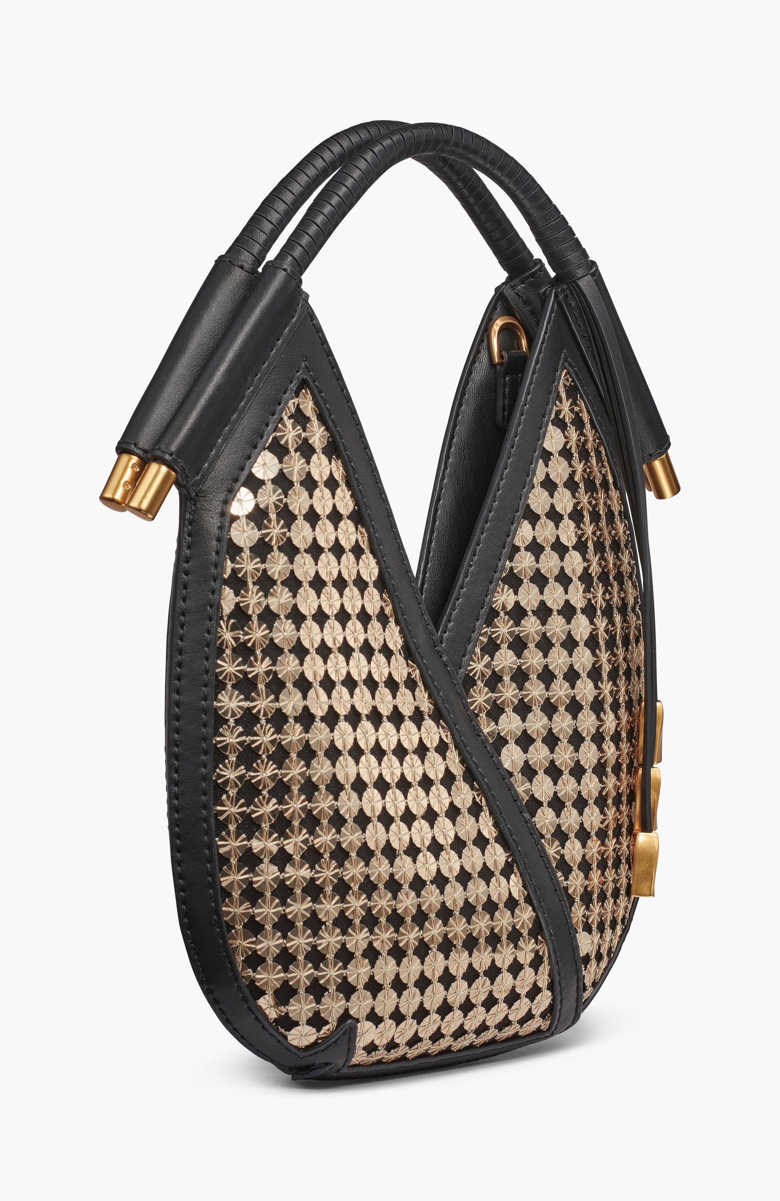 Donna Karan New York Baldwin Sequins Micro Crossbody, Alternate, color, Black/Sequin Gold