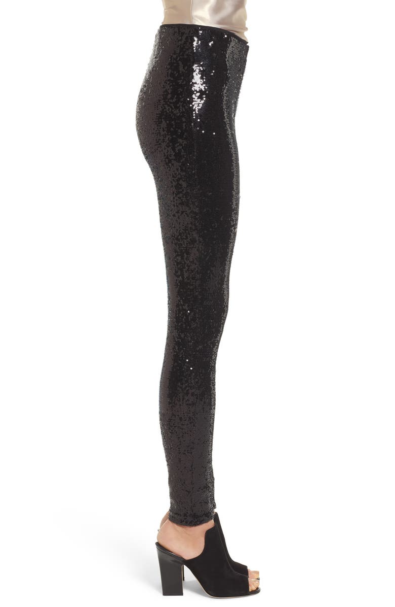 Trouvé Sequin Leggings, Alternate, color,