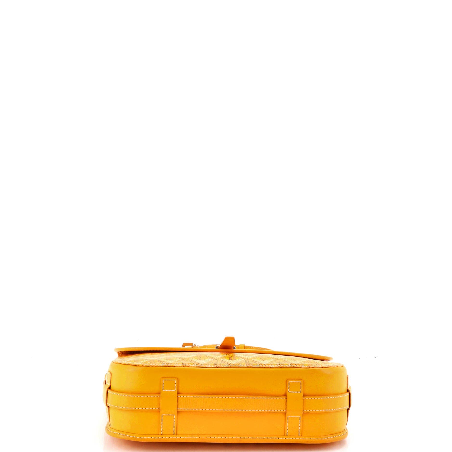 Pre-Owned Goyard Belvedere II Messenger Bag Coated Canvas MM, Alternate, color, Yellow