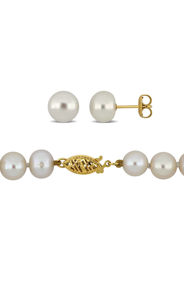 Julianna B. 2-Piece Set Cultured Pearl Necklace 
Earrings 10K, Alternate, color, 