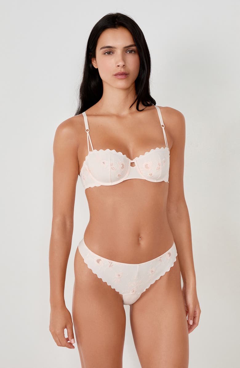 Etam Ravissante Underwire Balconette Bra, Alternate, color, Pink