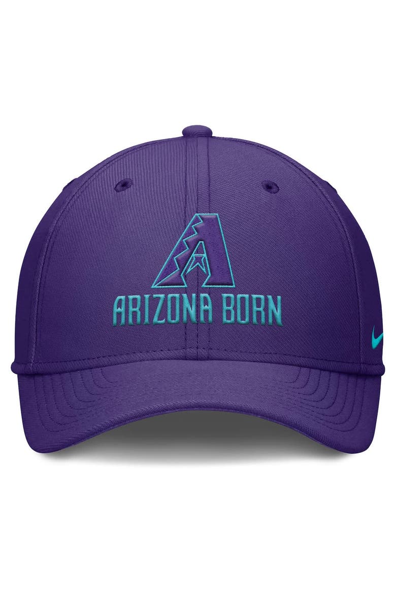 Men's Nike  Purple Arizona Diamondbacks 2025 City Connect Rise Swoosh Performance Flex Hat, Alternate, color, Purple
